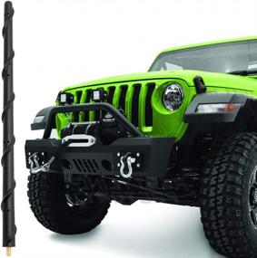 img 4 attached to BASIKER Antenna For Jeep Wrangler Gladiator JK JT Rubicon Sahara Unlimited Sport 2007-2022, Jeep Wrangler Antenna Replacement, 13 Inch Car Radio Antenna Jeep Accessories For Optimized AM FM Reception