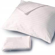 stay dry and comfortable with feelathome's 100% cotton waterproof pillow covers - pack of 10 standard size pillowcases with noiseless zipper and breathable fabric логотип