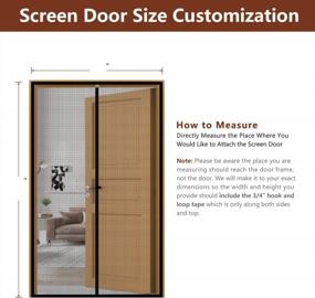img 1 attached to 90"-100" Yotache Custom Magnetic Screen For Wide Doors, Sliding And Garage - Magnet Net Mesh