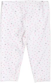 img 2 attached to 👶 Organic Cotton Leggings Multipack for Baby Girls by HonestBaby