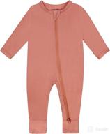 👶 premium bamboo baby rompers: footless, 2-way zipper, long sleeve pajamas logo