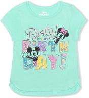 disney girls minnie birthday blouse girls' clothing ~ tops, tees & blouses logo