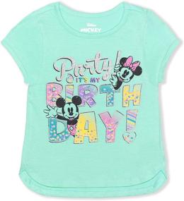 img 1 attached to Disney Girls Minnie Birthday Blouse Girls' Clothing ~ Tops, Tees & Blouses