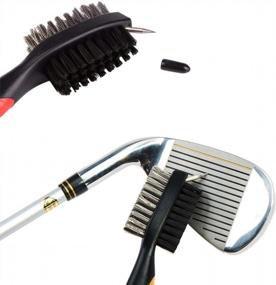 img 1 attached to Complete Golf Cleaning Kit With Microfiber Towel, Divot Tool, Cleaning Brush, And Club Groove Cleaner For Perfect Shots!
