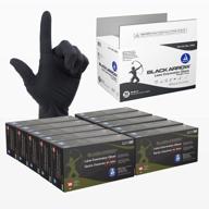 латексные смотровые перчатки black arrow без пудры от dynarex - идеально подходят для медицинского и профессионального использования - средний размер, 1000 перчаток в упаковке (10 коробок) логотип