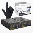 powder-free black arrow latex exam gloves by dynarex - ideal for healthcare and professional use - medium, 1000 gloves per case (10 boxes) logo