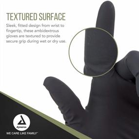 img 2 attached to Латексные смотровые перчатки Black Arrow без пудры от Dynarex - идеально подходят для медицинского и профессионального использования - средний размер, 1000 перчаток в упаковке (10 коробок)