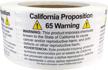 500 adhesive california proposition 65 warning labels - short form 2x3 rectangle stickers logo
