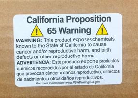 img 1 attached to 500 Adhesive California Proposition 65 Warning Labels - Short Form 2X3 Rectangle Stickers