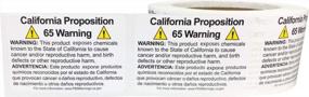 img 2 attached to 500 Adhesive California Proposition 65 Warning Labels - Short Form 2X3 Rectangle Stickers