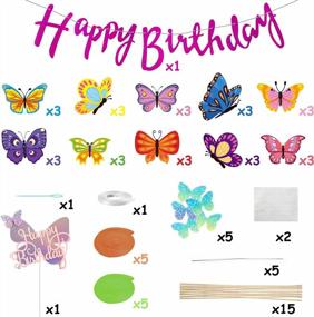 img 3 attached to Превратите свою вечеринку в сад бабочек: весенние украшения для дня рождения бабочек от BeYumi и предметы первой необходимости для детского душа