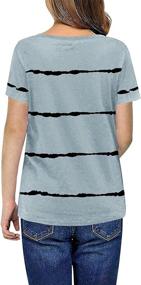 img 3 attached to Ebifin Casual Sleeve Shirts Striped Girls' Clothing - Tops, Tees & Blouses