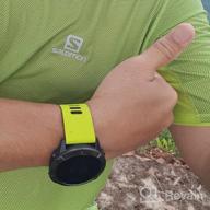картинка 1 прикреплена к отзыву NotoCity Silicone Sport Watch Band Compatible With Fenix 6X, 5X/5X Plus, 7X, 3/3 HR, Tactix Delta PX & D2 Charlie Smartwatches - Black-Grey от Steven Lewis