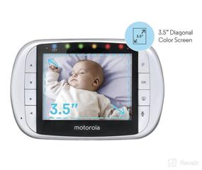 img 2 attached to Wireless Video Baby Monitor Motorola MBP36S with Color LCD Screen, Remote Camera Pan, Tilt, and Zoom - 3.5-Inch Display