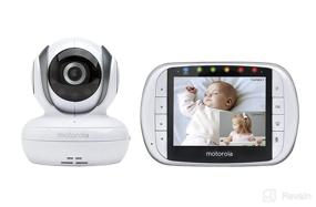img 4 attached to Wireless Video Baby Monitor Motorola MBP36S with Color LCD Screen, Remote Camera Pan, Tilt, and Zoom - 3.5-Inch Display