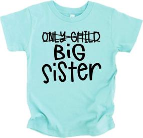img 4 attached to Olive Loves Apple Announcement Siblings Girls' Clothing : Tops, Tees & Blouses