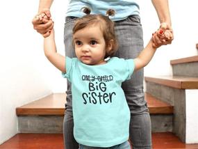 img 2 attached to Olive Loves Apple Announcement Siblings Girls' Clothing : Tops, Tees & Blouses