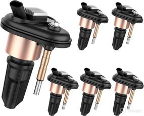 img 4 attached to DWVO Ignition Coil Pack of 6 for Buick Rainier, Chevy Trailblazer Colorado, GMC Canyon Envoy, Isuzu, H3, Saab 2.8L 3.5L 4.2L