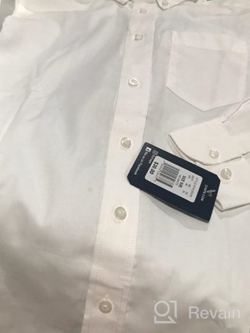 img 1 attached to Classy and Comfortable: Chaps 👔 Boys' Long Sleeve Oxford Button-Down Dress Shirt review by Andrew Arneson