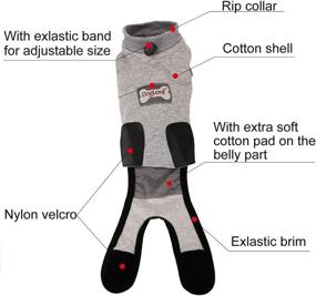 img 2 attached to 🐱 ROZKITCH Professional Cat Recovery Suit: Ideal Abdominal Wound & Skin Solution, Vet Recommended XS for After Surgery Wear, Breathable & Anti-Licking