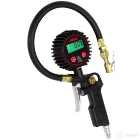 img 2 attached to 🔧 Milton 507KIT Digital Tire Inflator with Pressure Gauge, 14” Rubber Air Hose – 250 PSI, Brass Lock-on Clip Air Chuck and Compressor Accessories for Improved SEO