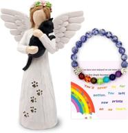 🐱 embrace your loving memories with borlesta black cat memorial gifts and angel figurines logo