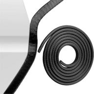 🚗 16ft car door edge guards - u shape rubber seal protector trim for enhanced door edge protection, black - fits most car models logo