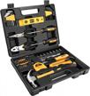 complete household tool kit: 65-piece dekopro set with storage case logo