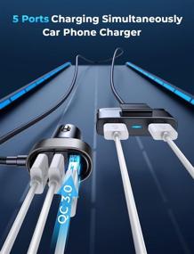 img 1 attached to Charger Adapter Cigarette Lighter Charging Car Electronics & Accessories : Car Electronics Accessories