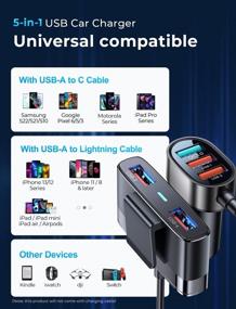 img 2 attached to Charger Adapter Cigarette Lighter Charging Car Electronics & Accessories : Car Electronics Accessories