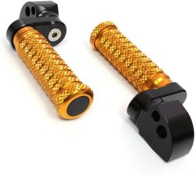 img 3 attached to MC MOTOPARTS POLE Gold CNC 25 Mm Extension Rear Passenger Foot Pegs Compatible With MT-09 Tracer 2015-2017