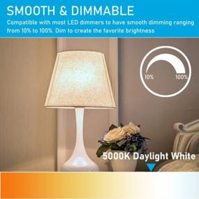img 1 attached to YukiHalu Pack Of 4 Dimmable A15 LED Light Bulbs, E26 Base, 7W (60W Equivalent), 3000K-5000K Daylight White, 600 Lumens, UL Listed - Ideal For Ceiling Fans, Appliances