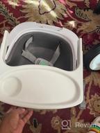 img 1 attached to Ingenuity Baby Base 2-in-1 Booster 🪑 Seat: Self-Storing Tray & Floor Chair, Cashmere review by Geoff Yates