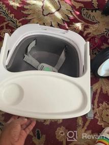 img 5 attached to Ingenuity Baby Base 2-in-1 Booster 🪑 Seat: Self-Storing Tray & Floor Chair, Cashmere