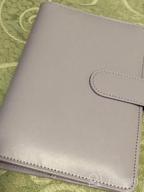 img 1 attached to Stylish Sooez A6 Notebook Binder With Magnetic Buckle Closure And Macaron Colors For Women review by Betty Tucker