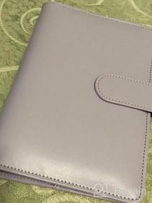 img 8 attached to Stylish Sooez A6 Notebook Binder With Magnetic Buckle Closure And Macaron Colors For Women