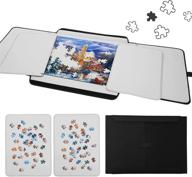 lovinouse 1000 pieces jigsaw puzzle board with 2 sorting tray, portable puzzles storage case saver, non-slip surface logo