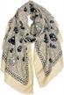 cool and chic: gerinly skull scarfs for women - perfect halloween accessory! logo