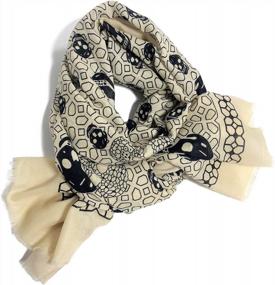 img 3 attached to Cool And Chic: GERINLY Skull Scarfs For Women - Perfect Halloween Accessory!