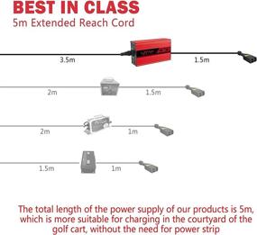 img 1 attached to 🔌 LZFAN EZGO TXT 36V Golf Cart Battery Charger - D Style Plug (36V-18AMP)