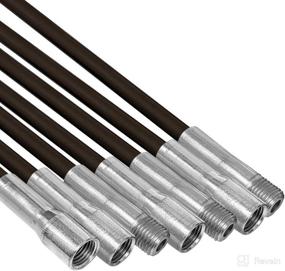 img 4 attached to 🧹 Chromex 7 Piece 3ft Chimney Rod Kit - 21ft Strong Fiberglass Rod Kit with Standard 1/4" NPT Fittings: A Comprehensive Chimney Cleaning Solution