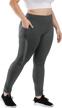 comfort and functionality combined: uoohal high waist active leggings for plus size women with pockets logo