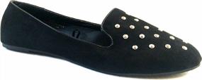 img 1 attached to Stylish And Comfortable Women'S Canvas Loafer Smoking Shoes By Shoes8Teen