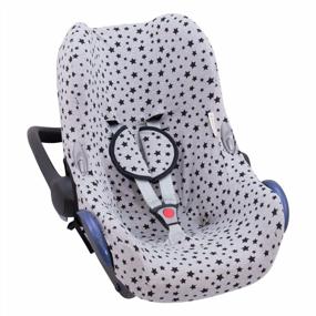 img 3 attached to Maximize Comfort And Style With JANABEBE'S Black Star Cover Liner For Maxi COSI Cabriofix, City, And Streety Fix