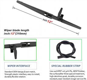img 2 attached to Get Your Toyota 4Runner Back To Top Shape With Genuine Rear Wiper Arm Blade Set Replacement - 85241-35031!
