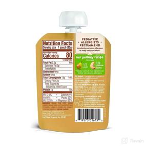 img 3 attached to 🍐 Happy Baby Organics Nutty Blends Organic Pears with Cashew Butter - Convenient 3 oz Pouch, Pack of 8