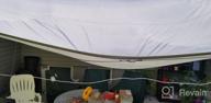 img 1 attached to TANG Sunshades Depot 12'X12'X12' Equilateral Triangle Waterproof Terylene Knitted Shade Sail Curved Edge Beige 260 GSM U*V Block Shade Fabric Pergola Carport Awning Canopy Replacement Awning review by Edris Holwell