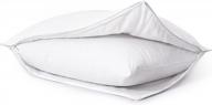 upgrade your sleep with puredown® down-filled pillow enhancer: soft and quiet pillow protectors with zipper in standard size - pack of 1 logo
