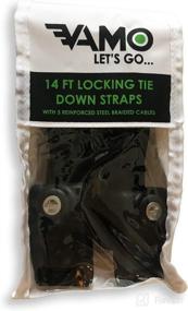 img 2 attached to Vamo Premium Locking Tie Downs: No Scratch Silicone Buckle Surf or SUP Straps (Two Pack, 14') - Ideal for Surfboards, Paddle Boards, Kayaks, and Canoes