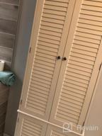 img 1 attached to White Louvre Short Cabinet With Cubby By BrylaneHome review by Kayla Watson